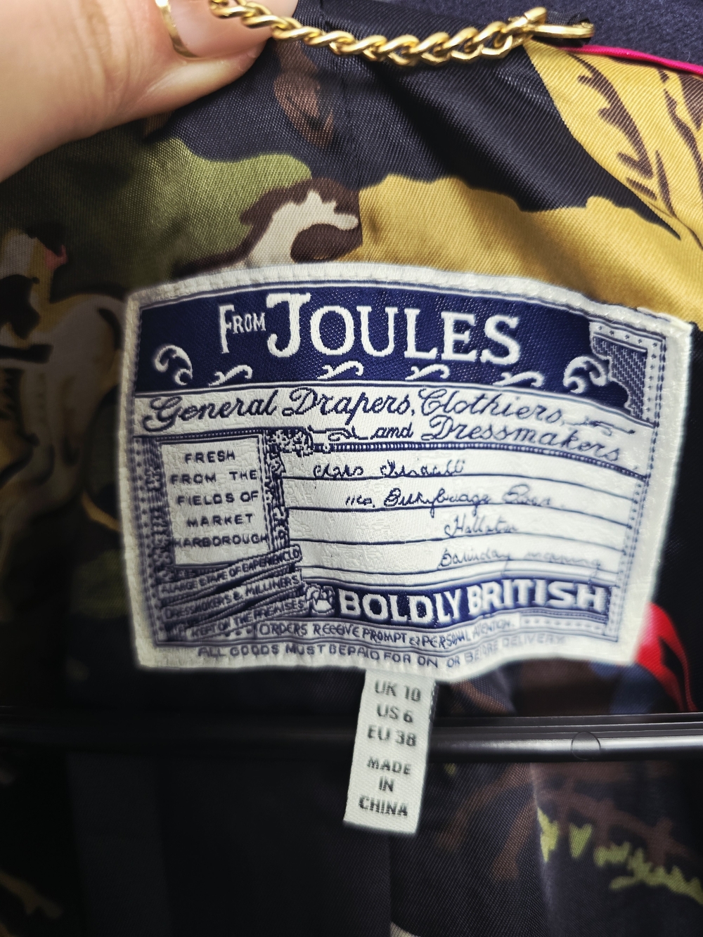 Joules "Boldly British" Army Military Style Jacket - Picture 15 of 16